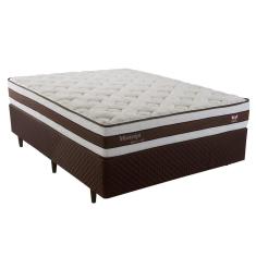 Imagem de Cama Box Casal Herval Mississipi com Pillow Top e Molas Maxpring 64x138x188cm