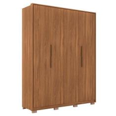 Imagem de Guarda Roupa Casal Com Pés 4 Portas 3 Gavetas Attore D02 Amendola Touc