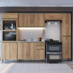 Imagem de Cozinha Modulada Completa 5 Peças 12 Portas 2 Gavetas Montreal - Indek