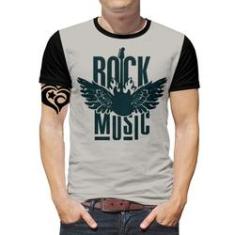 Imagem de Camiseta de caveira rock moto Masculina adulto Roupas 