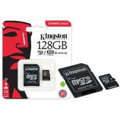 Imagem de Cartão de Memória Micro SDXC com Adaptador Kingston Canvas Select 128 GB SDCS/128GB
