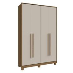 Imagem de Guarda Roupa Solteiro 4 Portas Rimo New Paranoá Móveis Rimo, Jequitibá