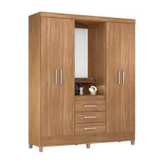 Imagem de Guarda-Roupa Casal Com Espelho Pérsia 4 Pt 3 Gv Amêndola - Demóbile