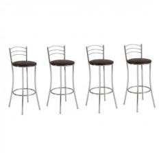 Imagem de Conjunto 4 Banquetas Altas 3 Arames Unimóvel