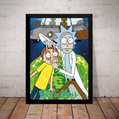 Imagem de Quadro Geek Arte Rick And Morty Poster Com Moldura