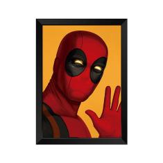 Imagem de Quadro Decorativo Deadpool com acrílico A4