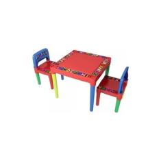 Imagem de Mesa Infantil C/ 2 Cadeira Educativa Tritec - 3827