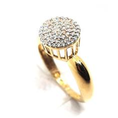 Imagem de Anel de ouro 18k Chuveiro Redondo - Elegancy Joias