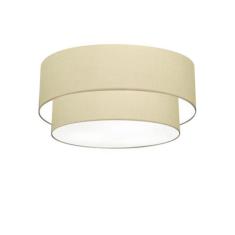 Imagem de Plafon Duplo Cilíndrico Md-3062 45X40cm Bivolt Algodão Crú