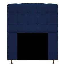 Imagem de Cabeceira Estofada Mel 90cm Solteiro Suede  Marinho