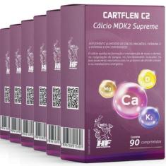 Imagem de 6X Cartflen C2 Calcio Mdk2 Supreme 90 Comps Hf Suplementos - Hf Suplem