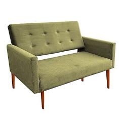 Imagem de Sofá Namoradeira 2 Lugares Vanessa Amarelo - Moveis Aguias