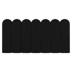 Imagem de Painel Cabeceira Cama Box Solteiro Lana 100cm Sintético Preto - Abmaza