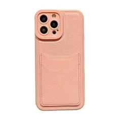 Imagem de Carteira de silicone quadrada de couro de luxo, capa para telefone para iPhone 13 12 11 14 Pro Max XS XR X 8 7 Plus SE Capa à prova de choque, rosa, para iPhone 14 Pro