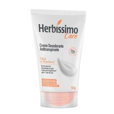 Imagem de Desodorante Antitranspirante Creme Herbíssimo Care Coco e Vitamina C 5