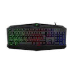Imagem de Teclado Gamer Membrana T-Dagger Tanker Rainbow USB 2.0 ABNT2 Full Size Preto - T-TGK106