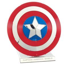 Imagem de Miniatura Metal Earth Marvel Avengers Capitão America Shield, vermelho