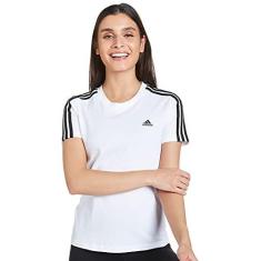 Imagem de Camiseta Adidas Essentials Slim 3 Stripes Feminina