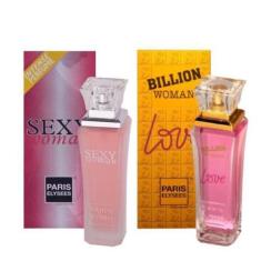 Imagem de Kit 2 Perfumes Billion Woman Love E Sexy Woman Paris Elysees 100ml