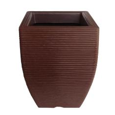 Imagem de Vaso De Planta Decorativo Polietileno Marrom Choco 45X35 Cm