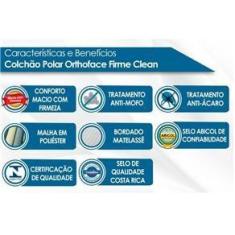 Imagem de Colchão Polar Ortopédico Ortofhace Fort Clean Viúvo 108