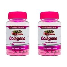 Imagem de Kit 2 Colágeno Hidrolisado 500Mg 120 Cápsulas - Rei Terra