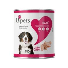 Imagem de Ração Úmida Para Cachorro Adulto Lata - Bpets Patê Carne 280G - Ipet