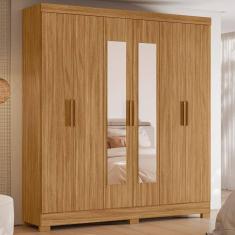 Imagem de Guarda Roupa Casal 6 Portas 2 Gavetas com Espelho Valença