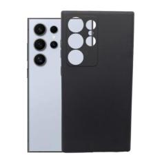 Imagem de Capa Capinha Preta Aveludada Para Galaxy S24 Ultra Silicone - Mustangs