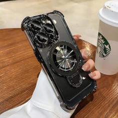 Imagem de Uioeua Capa para iPhone 13 Pro com suporte de anel magnético, [compatível com MagSafe] Quatro cantos à prova de choque [proteção contra quedas de grau militar] Capa de suporte fina de luxo para iPhone