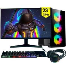 Imagem de Computador Gamer completo 2Eletro RGB, Intel Core i5, 8GB RAM, SSD 256