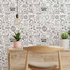 Imagem de Papel De Parede Adesivo Jovem Comércio N014198 Rolo 0,58X3M