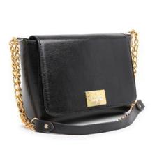 Imagem de Bolsa Flap Transversal Feminina Alça em Corrente Com Ziper e Botão Magnético