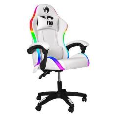 Imagem de Cadeira Gamer Fox Rgb Racer Nordic Encostos Ajustavel Branca