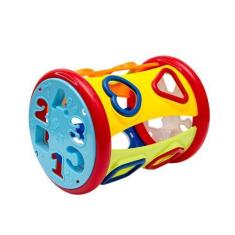 Imagem de Brinquedo Para Bebe Com Peças De Encaixar Didático Em Formato De Cilin