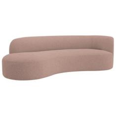 Imagem de Divã Recamier Orgânico Tokyo 160cm Lado Esquerdo Linho Rose