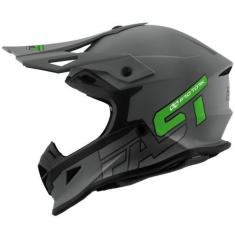 Imagem de Capacete de Motocross Esportivo Adulto Pro Tork Fast 788 Gray Fosco Fe