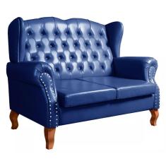 Imagem de Sofá Imperador Namoradeira Chesterfield Capitonê Couríssimo Bella Decor