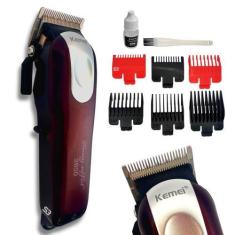 Imagem de Cortador De Cabelo Kemei Kmmax2092 Bivolt Sem Fio 6 Pentes, Bivolt