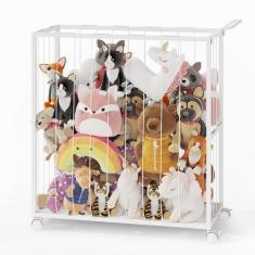 Imagem de Armazenamento de animais de pelúcia BLIKE Zoo com rodas para quarto de