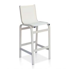 Imagem de Banqueta Alta Para Balcão, Mesa Bistrô, área Externa - Cinza E Tela Cinza
