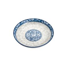 Imagem de Prato de sobremesa em porcelana Lyor Blue Garden 19x3,5cm