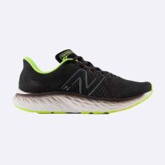 Imagem de Tênis New Balance Masculino Fresh Foam X Evoz V3 Preto e Verde Limão