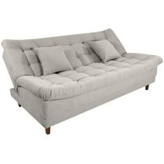 Imagem de Sofá-Cama 3 Lugares Casal Reclinável Veludo Matrix Duda
