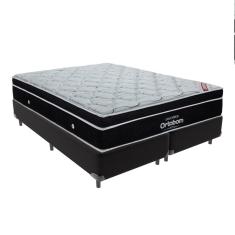 Imagem de Cama Box King Preto Ortobom Elegant Mola Ensacada EuroPillow