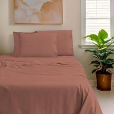 Imagem de Jogo De Lençol 400 Fios Casal 4Pçs Casa Dona