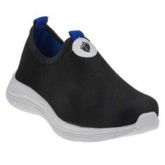 Imagem de Tênis Infantil Masculino Street Slip On Preto Azul Unipasso 113-01-398-Masculino
