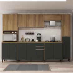 Imagem de Cozinha Completa 6 Peças 15 Portas 2 Gavetas 310cm Montreal Indekes