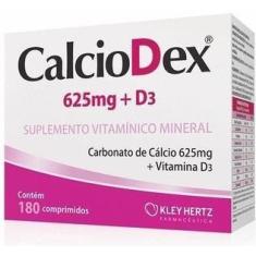 Imagem de Calciodex 625mg + D3 180 Comprimidos Kley Hertz