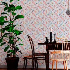 Imagem de Papel De Parede Adesivo Pena E Folha N012013 Rolo 0,58X3M